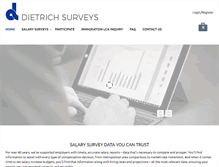 Tablet Screenshot of dietrichsurveys.com